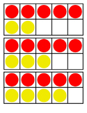 Set of Tens Frames (with dots) 0 - 10
