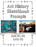 Sets #1, #2 and #3 of Art History Sketchbook Prompts