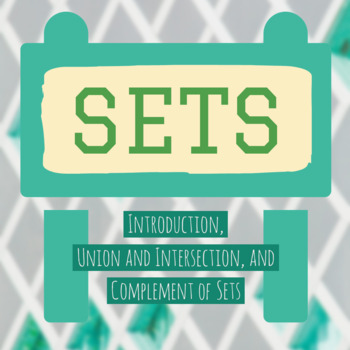 Preview of Sets (Introduction, Union and Intersection, and Complement) | Review Notes