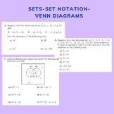 Sets-Set notation-Venn diagrams