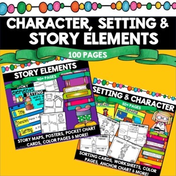 Preview of Setting Characters Plot Worksheets
