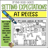 Recess Playground Expectations I Spy Board Rules Behavior 