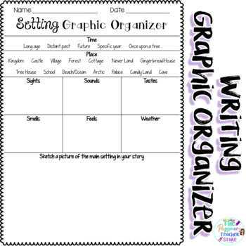 Preview of Setting Graphic Organizer l Narrative Writing Brainstorming l Fairy Tale