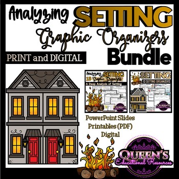 Preview of Setting Worksheets | Setting Graphic Organizers | Story Elements | Activities