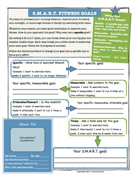 Preview of Setting Specific Fitness Goals - Kids Version