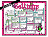 Infer the Setting - 32 task cards for scoot or review with