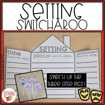 Preview of Setting Switcharoo: A Writing, Drawing, and Puppet Activity