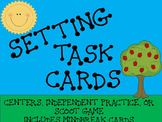 Setting Task Cards- 24 Multiple Choice Cards- Center or Sc