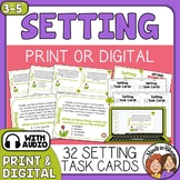 Setting Task Cards for Making Inferences Print or Digital 