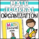 Math Journal Covers, Tabs & Bookmarks