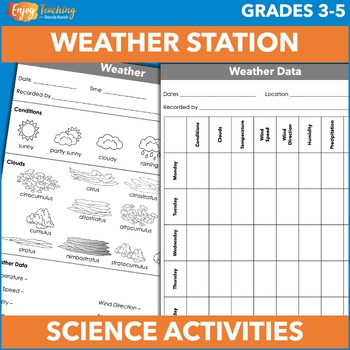 Preview of Setting Up a Weather Station at School or Home - Posters, Charts, Tables, Graphs