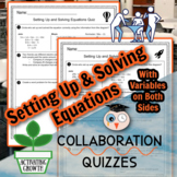 Setting Up and Solving Equations Variables on Both Sides |