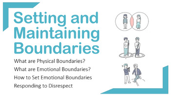 Preview of Setting and Maintaining Boundaries Social Skills Lesson Pack