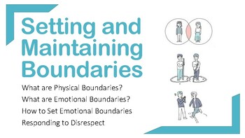 Preview of Setting and Maintaining boundaries Social Skills Lesson pdf