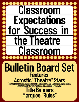 Preview of Setting the Stage for Success: Theatre Acrostic Behavior Bulletin Board Set