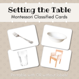 Setting the Table // Montessori Classified Cards