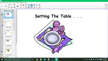 Preview of Setting the table SMARTboard activity!!!