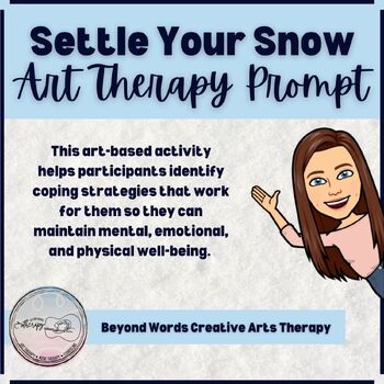 Preview of Settle Your Snow | Art Therapy, Counseling, SEL, Mindfulness, Coping Skills