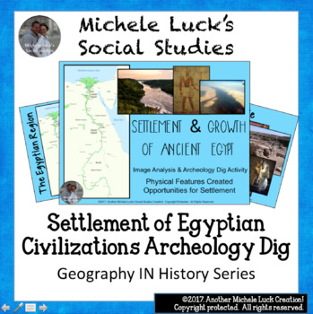 Preview of Settlement of Ancient Egypt & Egyptian Civilizations Archeological Dig Activity