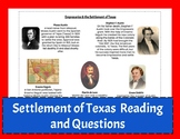 Empresarios of Texas Reading and Questions