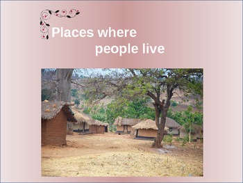 Preview of Settlements and places where people live