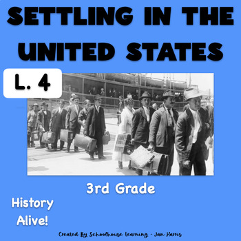 Preview of Settling in the United States Lesson 4 Task Cards History Alive!