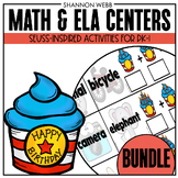 Seuss-Inspired Center Bundle (Math & ELA)