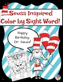 Seuss Inspired Color by Sight Word