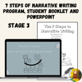 Seven 7 Steps Narrative Writing PowerPoint, Student Bookle