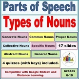Seven Classifications of Nouns, for Instruction and Review