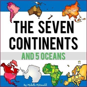Preview of Seven Continents & Five Oceans Unit: Slide Shows, Reading, Activities, & More!