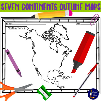 Preview of Seven Continents Outline Maps