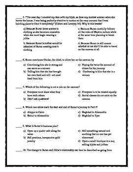 Seven Daughters and Seven Sons Comprehension Test by Language Arts ...