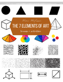 Seven Elements of Art: 55 pages of lessons and activities!