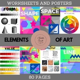 Seven Elements of Art Posters and Worksheets