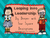 Leaping into Leadership Four Square Descriptions Activity: