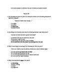 Seven Poems State Test type of questions Review Exam