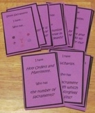 Seven Sacraments Catholic I Have Who Has Cards