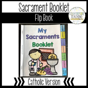 Preview of Seven Sacraments Flipbook - Seven Sacraments Tab Book - Catholic Version