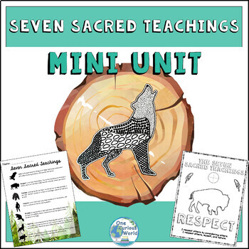 Preview of Seven Sacred Teachings Mini Unit with Art Project for Social Emotional Learning