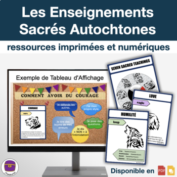 Preview of Seven Sacred Teachings Poster Set (en français) | PDF & Digital