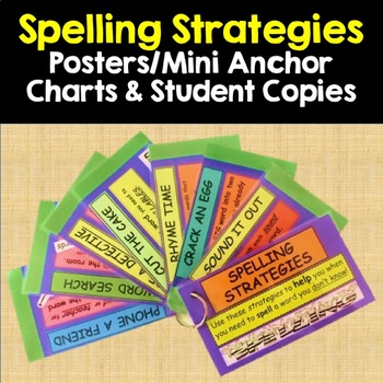 Preview of Seven Simple Spelling Strategies Powerpoint/Poster/Anchor Chart & Student Copies