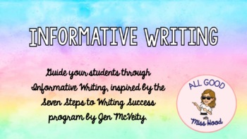 Preview of Seven Steps to Writing Success - Informative Writing Bundle