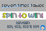 Seven Times Tables Spinner Games - Game Based Learning