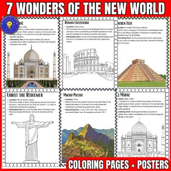 FAO Schwarz Seven World Wonders Jumbo Coloring Book - Ages 3+