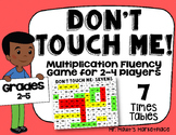 Sevens Times Tables: Don't Touch Me! Multiplication Fact F