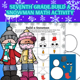 Seventh Grade Build a Snowman Math Activity