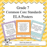 Seventh Grade Common Core Standards ELA Posters