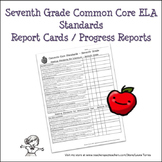 Seventh Grade ELA Common Core Progress Report / Chart