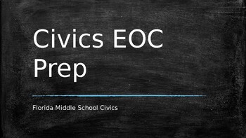 Preview of Seventh Grade Florida Civics Practice EOC with answers